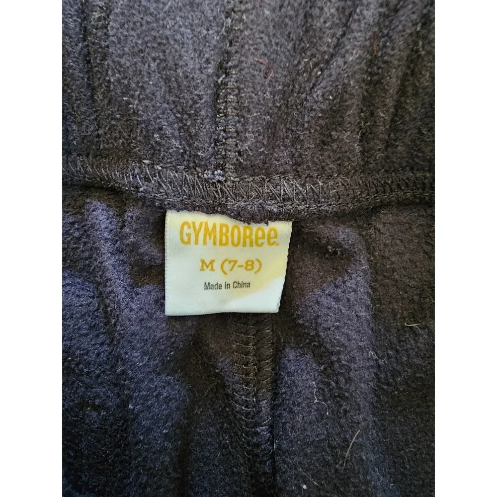 Gymboree Boys Navy Blue Fleece Lounge Pants Elastic Waist Pockets Size M 7-8